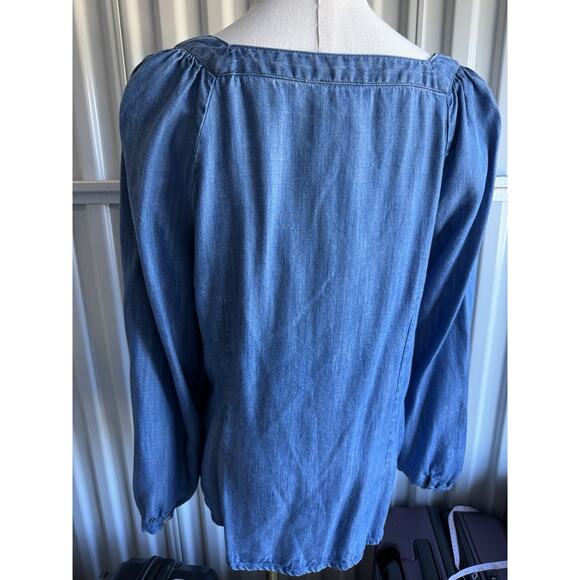 6 for $20 talbots chambray shirt L - Picture 2 of 5